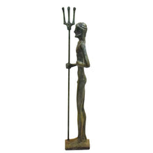 Load image into Gallery viewer, Poseidon small bronze figurine - Ancient Greek God of the sea - Twelve Olympians
