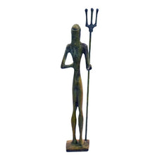 Load image into Gallery viewer, Poseidon small bronze figurine - Ancient Greek God of the sea - Twelve Olympians
