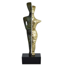 Load image into Gallery viewer, Bronze Cycladic twin idol - Abstract Art - Simplicity - Aegean culture
