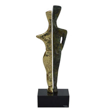 Load image into Gallery viewer, Bronze Cycladic twin idol - Abstract Art - Simplicity - Aegean culture
