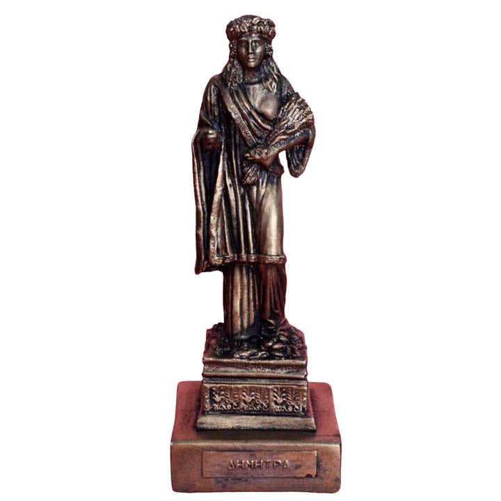 Goddess Demeter small sculpture - Greek Goddess of Agriculture and Harvest