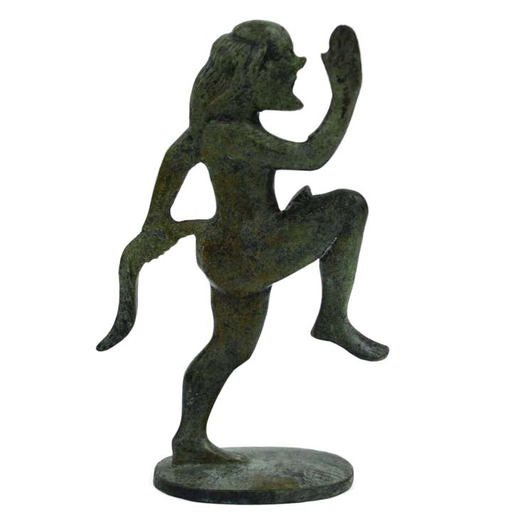 Bronze figurine of Satyr - Mythical Creature - Ancient Greek Mythology