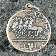 Load image into Gallery viewer, Goddess Artemis X-Large Silver Coin Pendant - Diana Mistress of Animals
