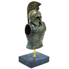 Load image into Gallery viewer, Greek Spartan Corinthian Bronze Helmet Armor mini set - Hoplite soldier infantry
