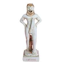 Load image into Gallery viewer, Statue of Satyr - Mythical Creature - Greek Mythology - Dionysus God of Wine
