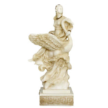 Load image into Gallery viewer, Aphrodite on Swan Alabaster aged small Statue - Goddess Of Love Beauty Venus
