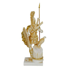 Load image into Gallery viewer, Ares God of war Alabaster aged statue - Greek God of Olympus - Spirit of Battle
