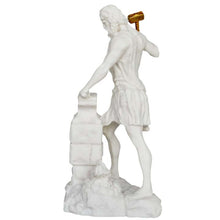 Load image into Gallery viewer, Hephaestus Alabaster statue - God of Fire Volcanoes Blacksmith - Vulcan
