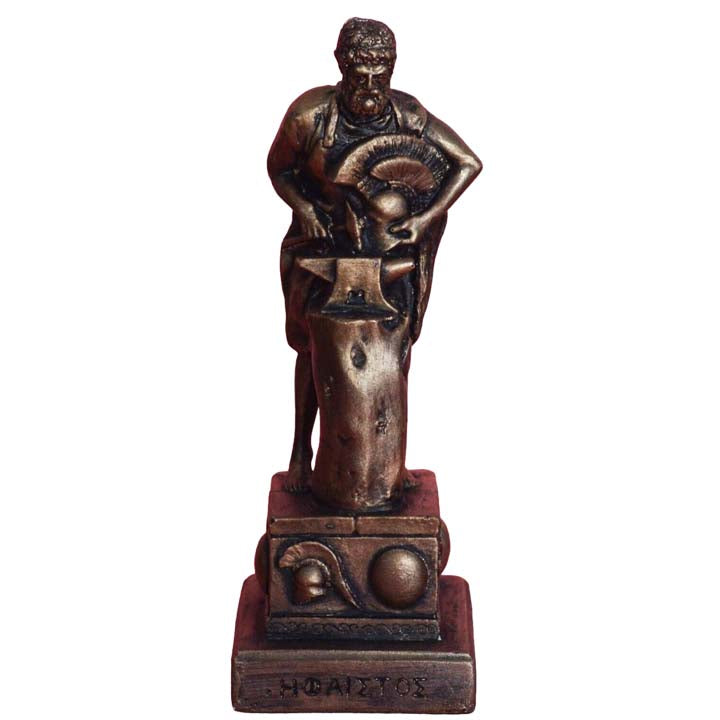 Hephaestus small sculpture - God of Fire Volcanoes Blacksmith - Vulcan