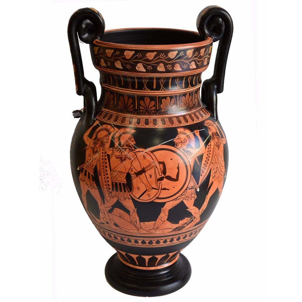 Achilles Hector Menelaos Paris Trojan War Red Figure Volute Krater Achilles Hector Menelaos Paris Trojan War Red Figure Volute Krater