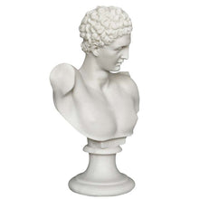 Load image into Gallery viewer, Hermes Alabaster Bust - The Messenger of Gods - Mercury God of Luck
