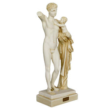 Load image into Gallery viewer, Hermes and Dionysus of Praxiteles Alabaster aged sculpture - Olympia museum
