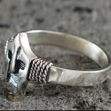 Load image into Gallery viewer, Spartan Helmet Silver Ring Size Us 9 - King Leonidas - Ultimate Greek Warriors
