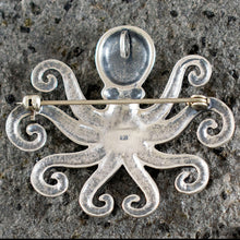 Load image into Gallery viewer, Octopus Silver Pendant - Symbol of Intelligence - Brooch - Pin - Ancient Greece
