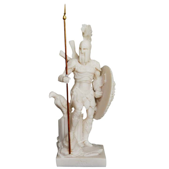 Ares God of war Alabaster statue - Greek God of Olympus - Spirit of Battle