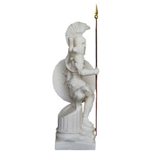 Load image into Gallery viewer, Ares God of war Alabaster statue - Greek God of Olympus - Spirit of Battle
