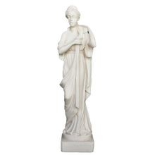 Load image into Gallery viewer, Artemis Goddess of Hunt Alabaster small sculpture - Diana Mistress of Animals
