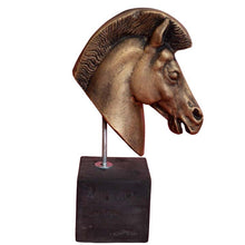 Load image into Gallery viewer, Horse head sculpture - Casting stone - Symbol of power wealth and status
