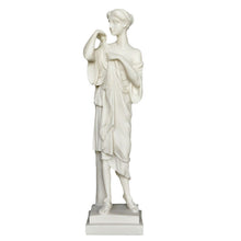 Load image into Gallery viewer, Artemis Goddess of Hunt Alabaster statue Sculpture - Diana Mistress of Animals
