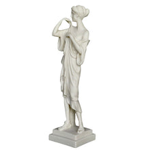 Load image into Gallery viewer, Artemis Goddess of Hunt Alabaster statue Sculpture - Diana Mistress of Animals
