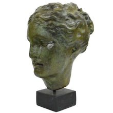 Load image into Gallery viewer, Hygieia Bronze Head - Goddess of Health Healing and Weelbeing - Athens Museum
