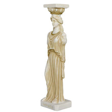 Load image into Gallery viewer, Caryatid Alabaster aged Statue - Porch of the Maidens Erechtheion Acropolis
