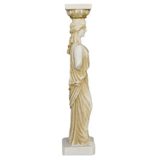 Load image into Gallery viewer, Caryatid Alabaster aged Statue - Porch of the Maidens Erechtheion Acropolis
