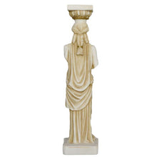 Load image into Gallery viewer, Caryatid Alabaster aged Statue - Porch of the Maidens Erechtheion Acropolis

