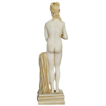 Load image into Gallery viewer, Kore Alabaster aged statue sculpture - Ancient Greek Maiden Korai
