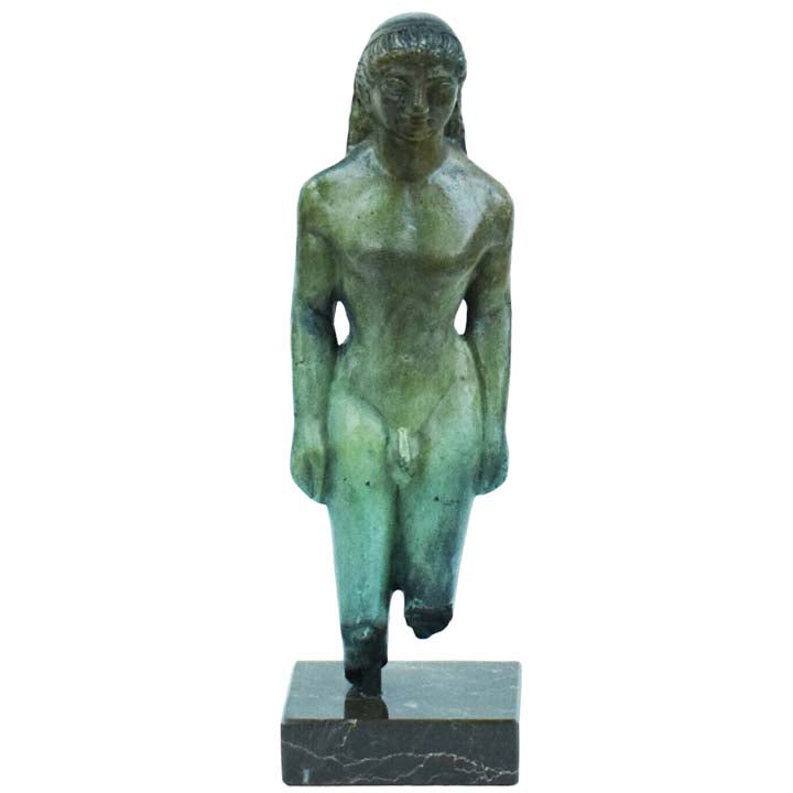 Kouros bronze statue - Youth Man - Aristocratic Culture - Arete Beauty Nobility
