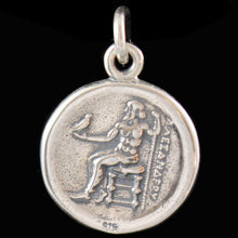 Load image into Gallery viewer, Alexander The Great Hercules Silver Coin Pendant - Macedonia Vergina King
