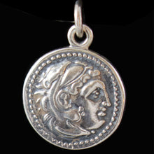 Load image into Gallery viewer, Alexander The Great Hercules Silver Coin Pendant - Macedonia Vergina King
