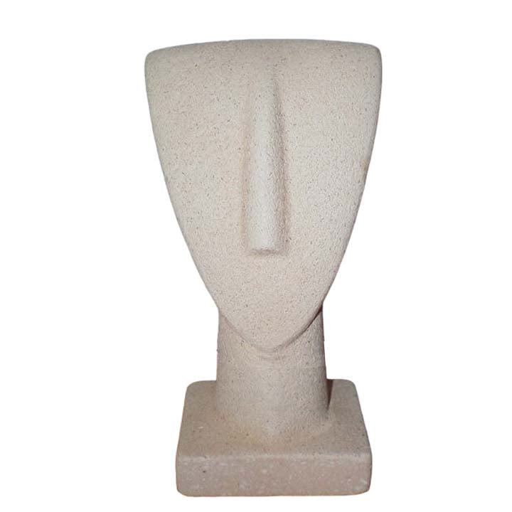 Cycladic Head Idol With Base - Ancient Greek Art