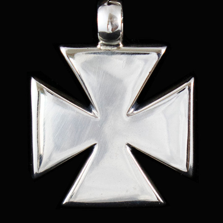 Byzantine Silver Cross - Knights templar Iron Cross Patee - 925 Silver item