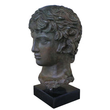 Load image into Gallery viewer, Antinous Bust with Bronze color effect - Ancient Rome Emperor Hadrian favorite

