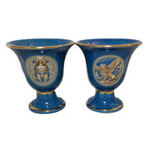 Load image into Gallery viewer, Griffin and Helmet Design Pythagorean 2 cups high quality set Pythagoras color petrol
