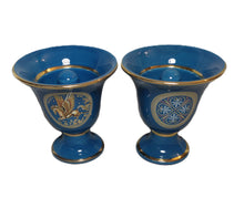 Load image into Gallery viewer, Pegasus and Helmet Design Pythagorean 2 cups high quality set Pythagoras color petrol
