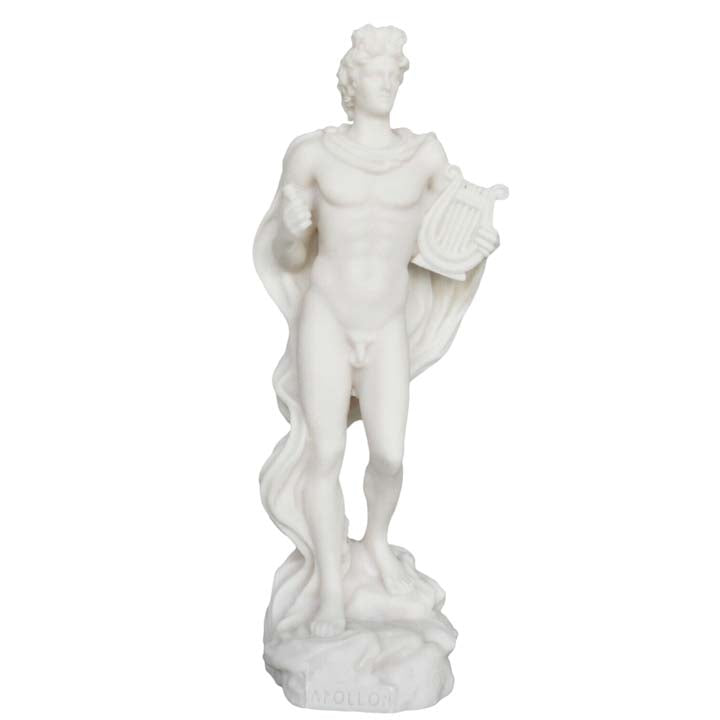 Apollo Alabaster statue - God of Arts Music Poetry Sun and Light - Prophecy