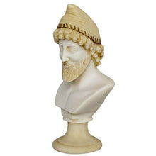 Load image into Gallery viewer, Odysseus King of Ithaca Alabaster aged Bust - Odyssey iliad Homer hero Trojan War
