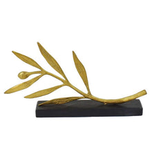 Load image into Gallery viewer, Olive Branch on Marble Base - Pure Bronze - Olympic Games - Ancient Greece
