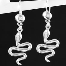 Load image into Gallery viewer, Minoan Snakes Silver Earrings - Cretan Period
