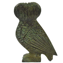 Load image into Gallery viewer, Owl of Athens bronze small flat sculpture - Goddess Athena - Symbol of wisdom
