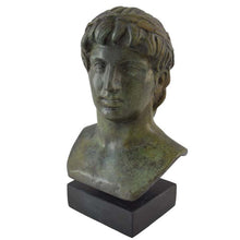 Load image into Gallery viewer, Apollo bronze bust sculpture - Olympian God of light sun music poetry
