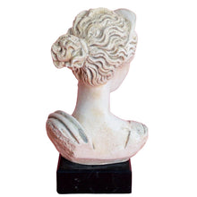 Load image into Gallery viewer, Artemis Goddess of Hunt small statue on marble base - Diana Mistress of Animals
