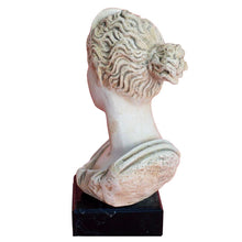 Load image into Gallery viewer, Artemis Goddess of Hunt small statue on marble base - Diana Mistress of Animals
