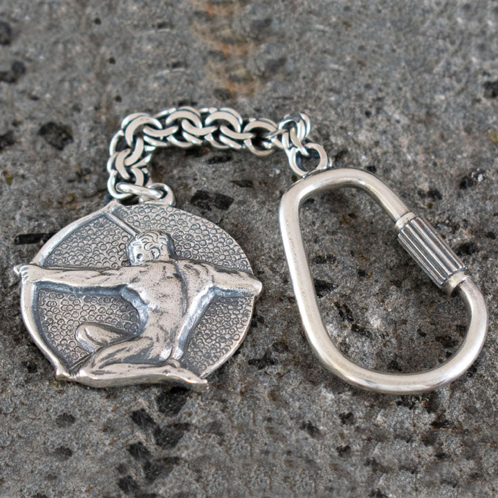 Archer Athlete Quality Keychain - Sterling Silver - Olympic Games - Sagittarius