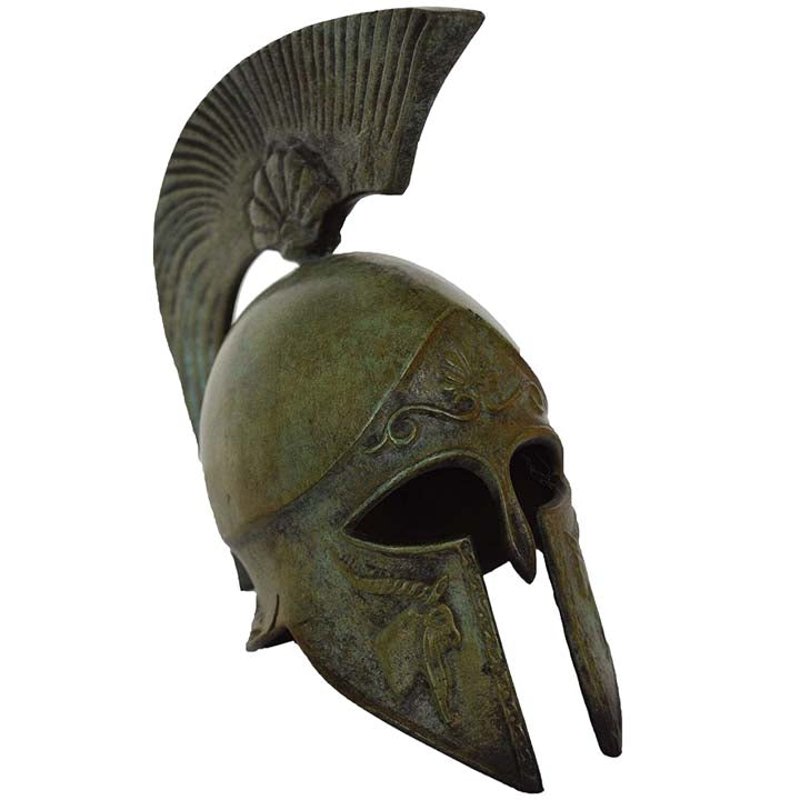 Corinthian Bronze mini Helmet with Goat carvings