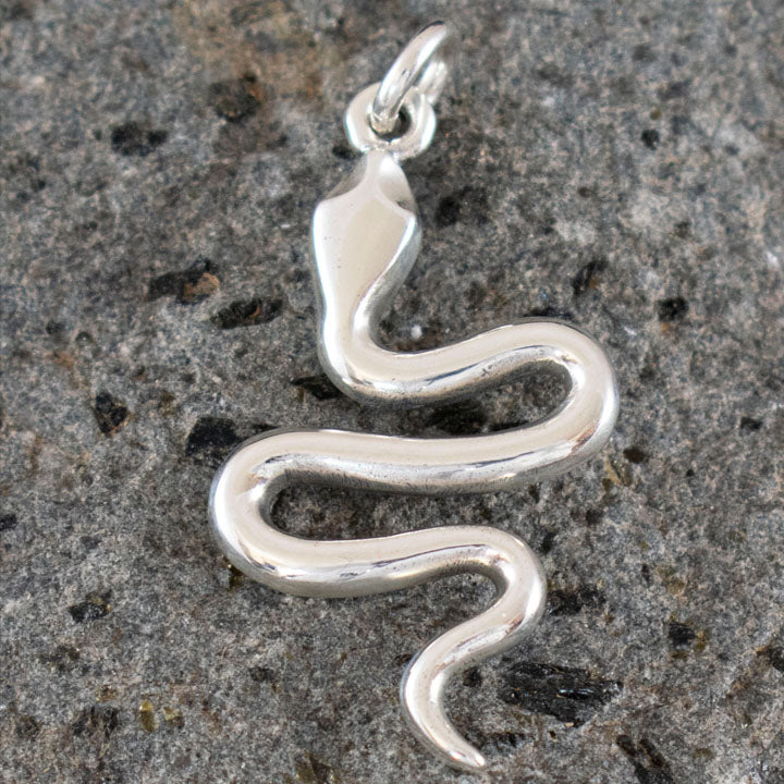 Minoan Snake Silver Pendant - Ancient Greece - Crete