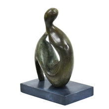 Load image into Gallery viewer, Cycladic women bronze small statue sculpture - Essential Abstract Art

