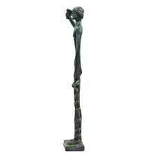 Load image into Gallery viewer, Asclepius God of Medicine Bronze Figurine - Rod with Snake - Healing Powers
